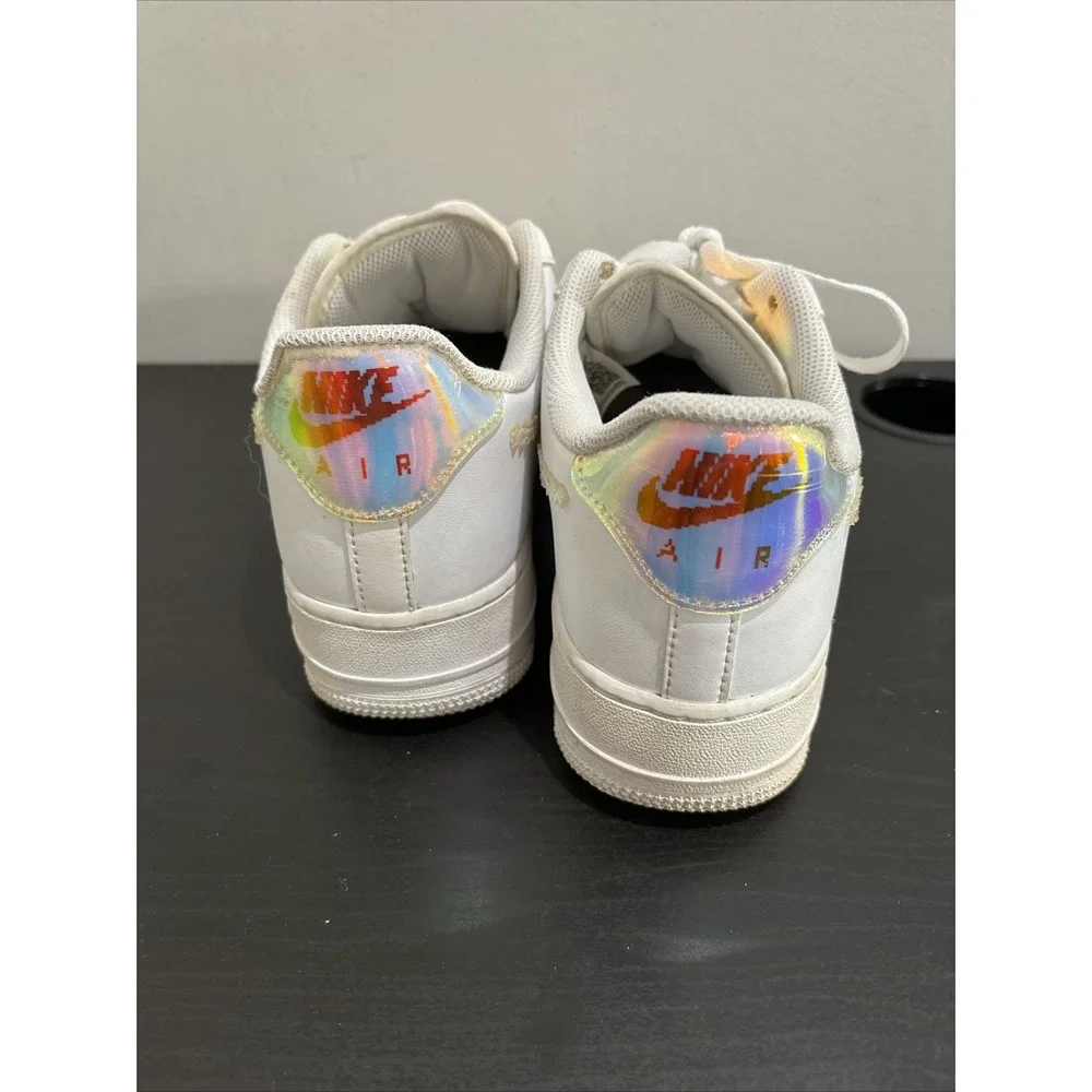 Nike Air Force 1 Low Iridescent Pixel White Multicolor CV1699-100 Men's Size 9